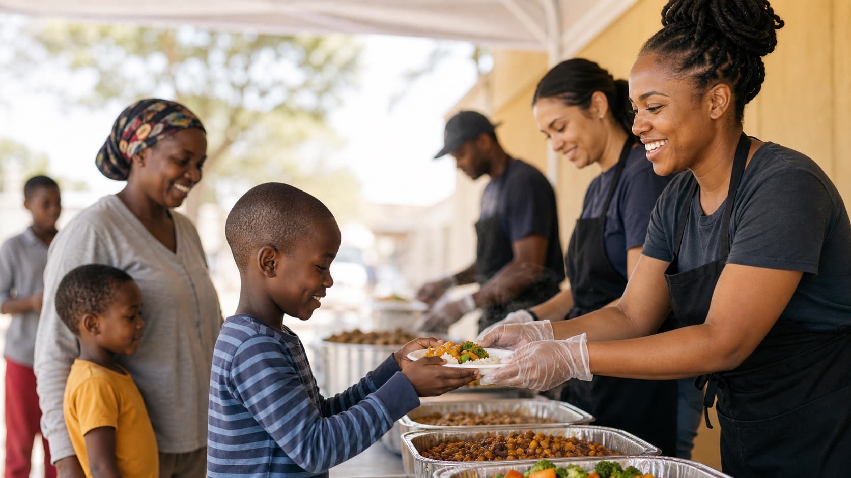 Mobile food relief program
