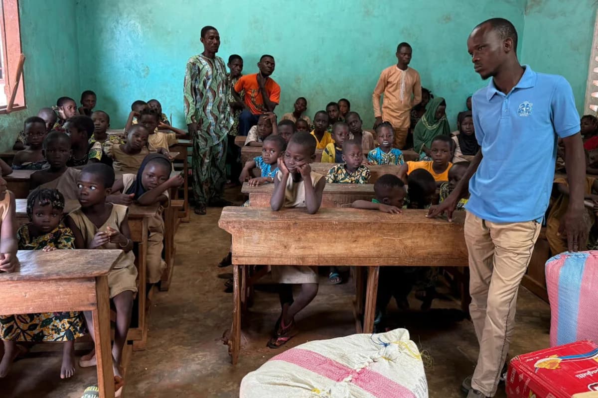 Children learning together at Vikponagninou Orphanage in Benin
