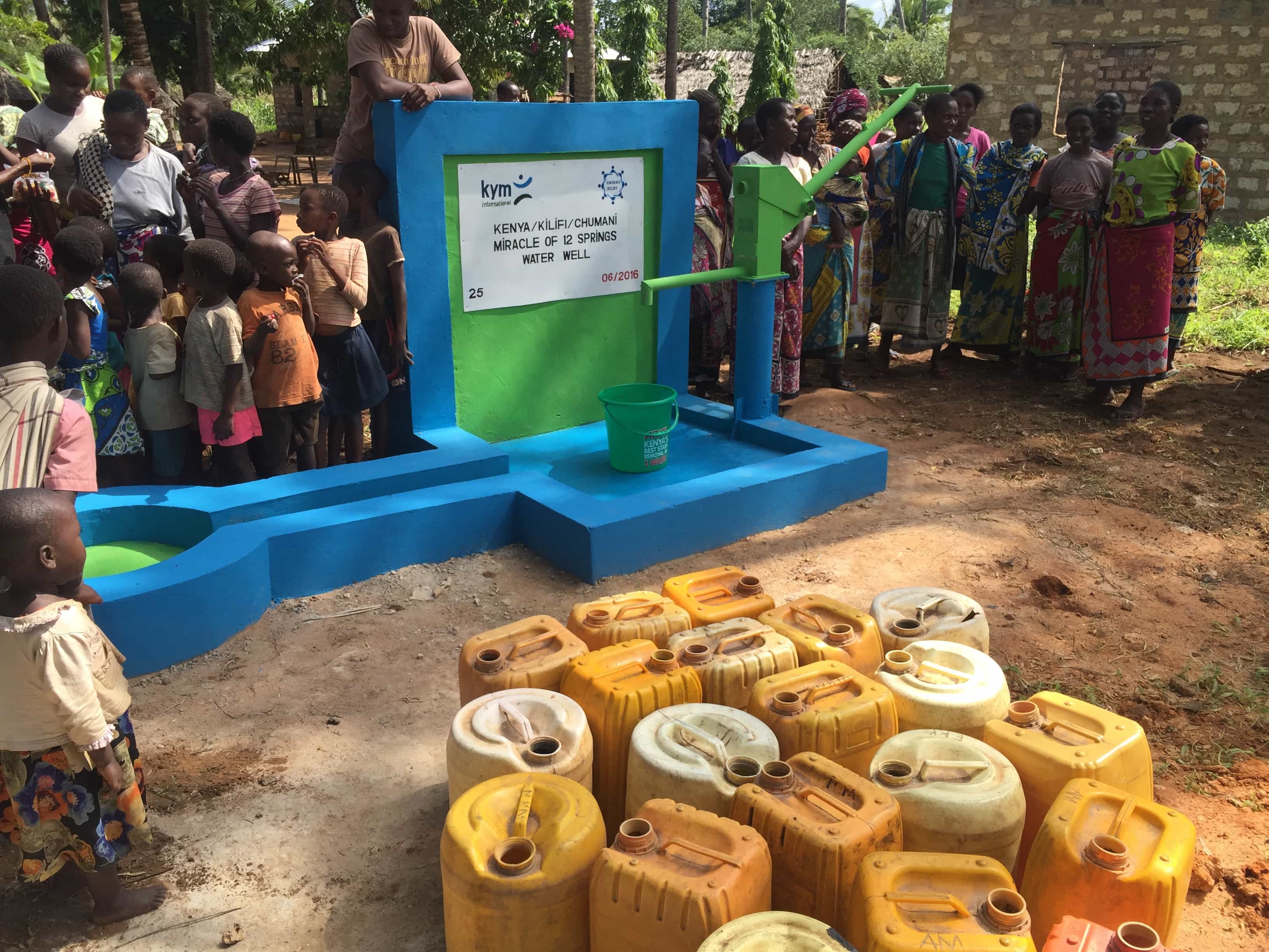 Kenya Water Well miracle of 12 Springs Embrace Relief