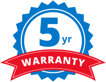 5 Year Warranty