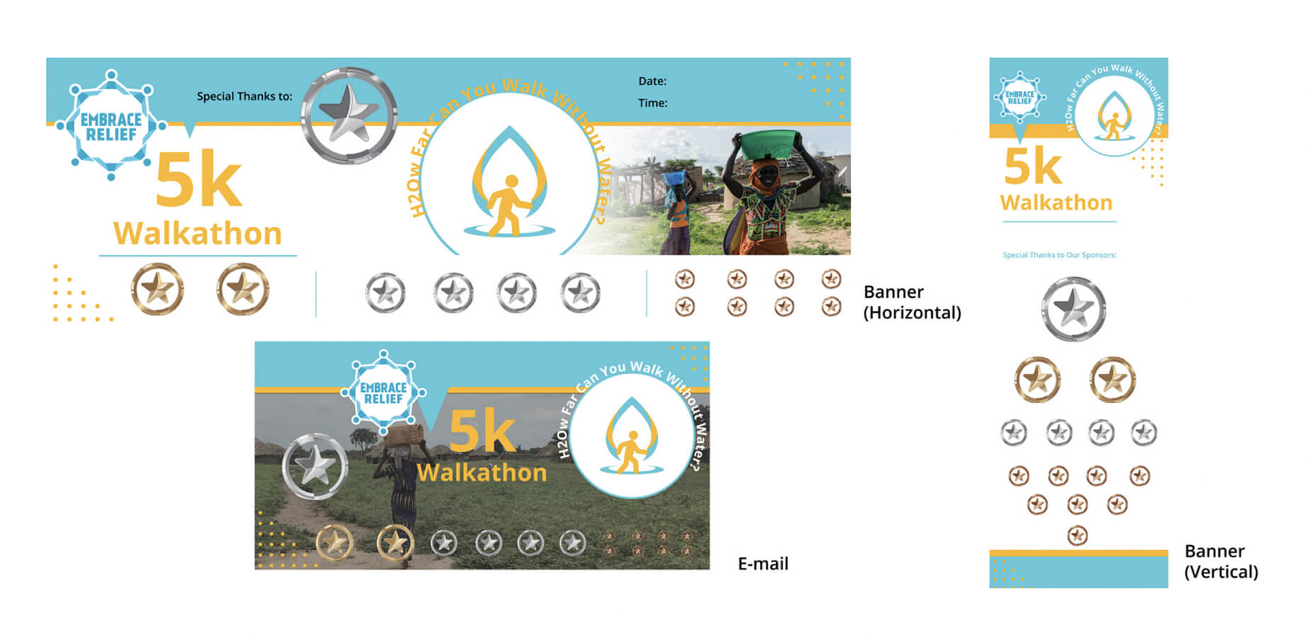 Walkathon Banner Examples