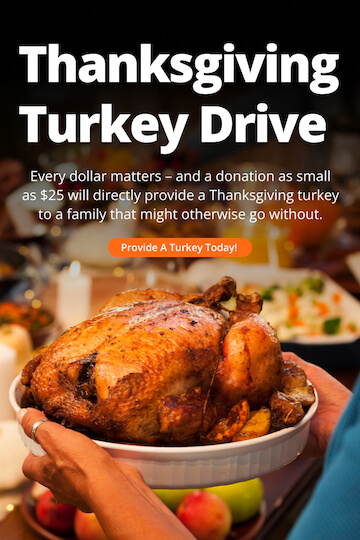 Thanksgiving Turkey Drive with Embrace Relief