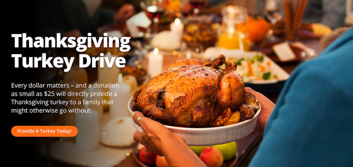 Thanksgiving Turkey Drive with Embrace Relief